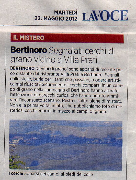 crop circles in Bertinoro